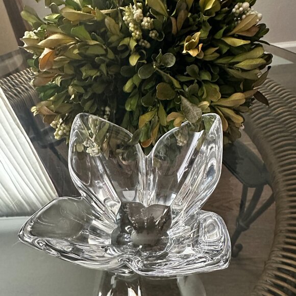 Sweden Crystal Tulip Decorative small Bowl/Candleholder/Trinket Bowl by Orrefors - Picture 3 of 6